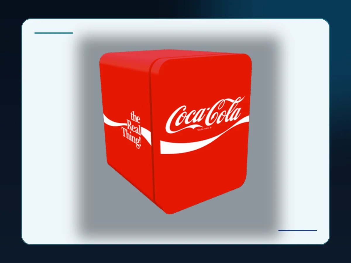 Markool High-Gloss Red Retro Cooler: rounded red mini refrigerator with a deep glossy finish