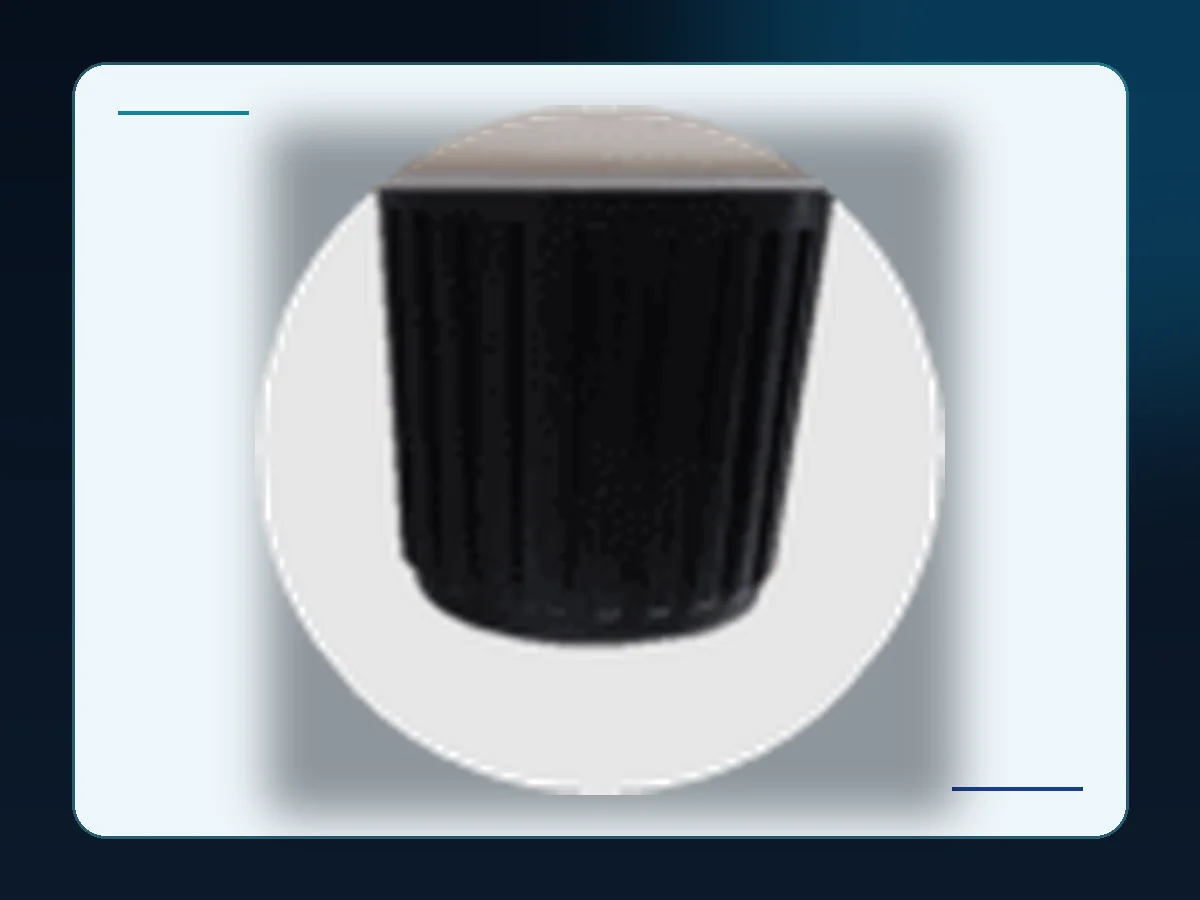 Markool Adjustable Cabinet Foot: black leveling foot for stabilizing a refrigeration cabinet