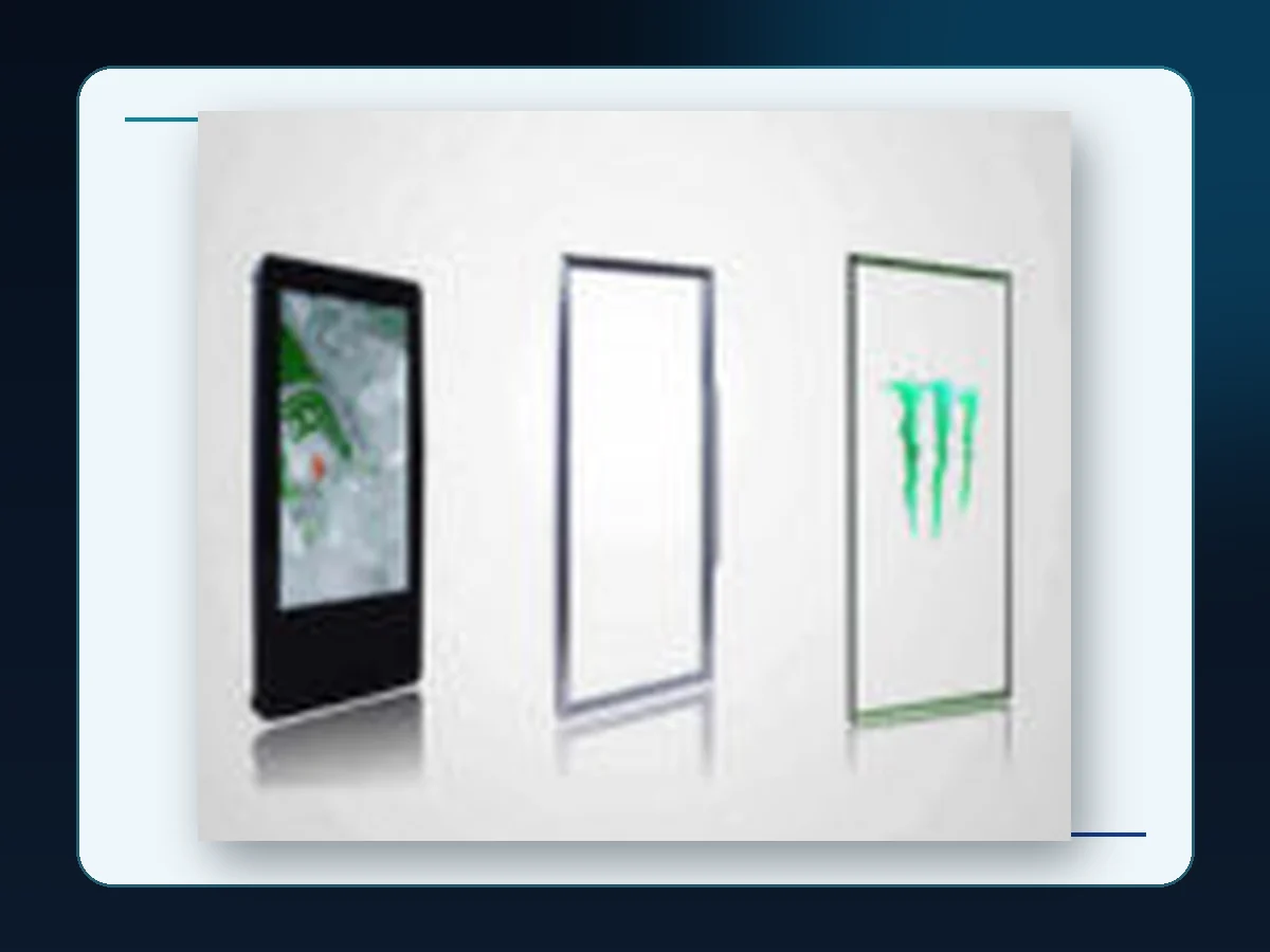 Markool Custom Glass Door System: three display-door formats including media, framed and illuminated-edge designs