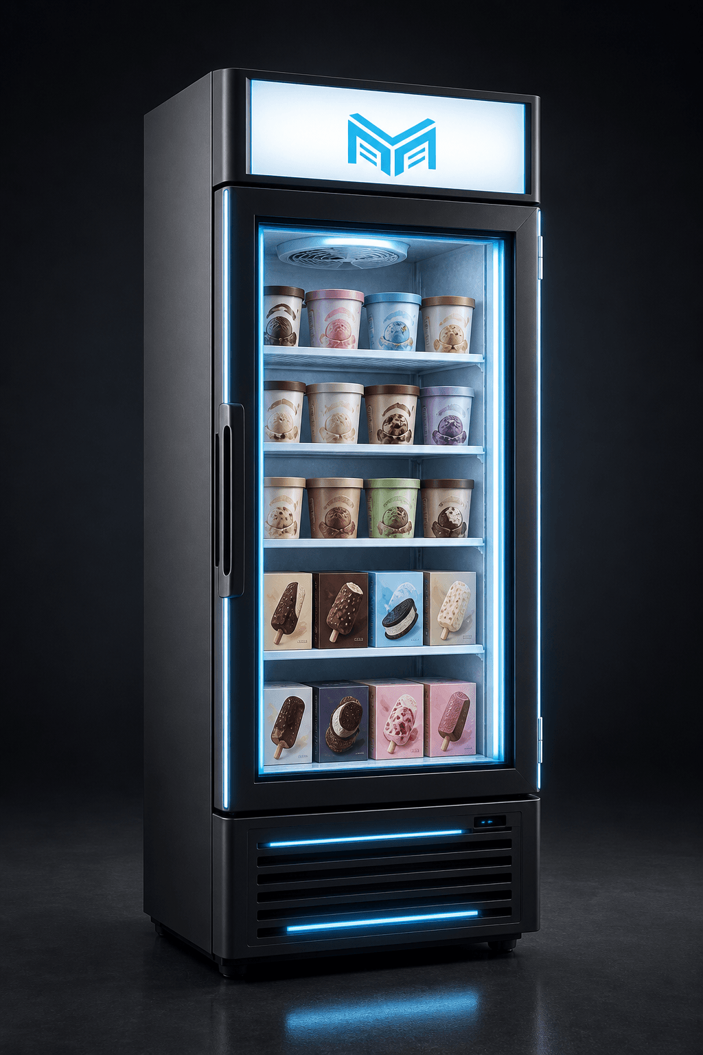 FreezePro 450 Glass Door Freezer