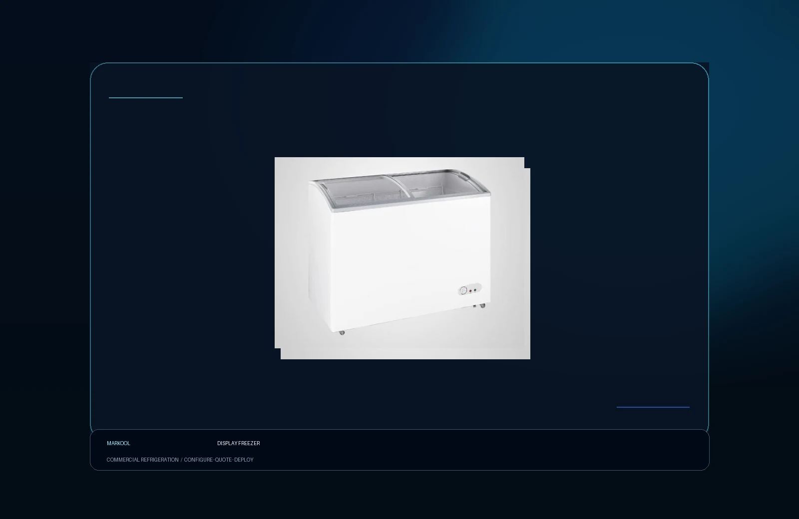 Freezers Markool configuration