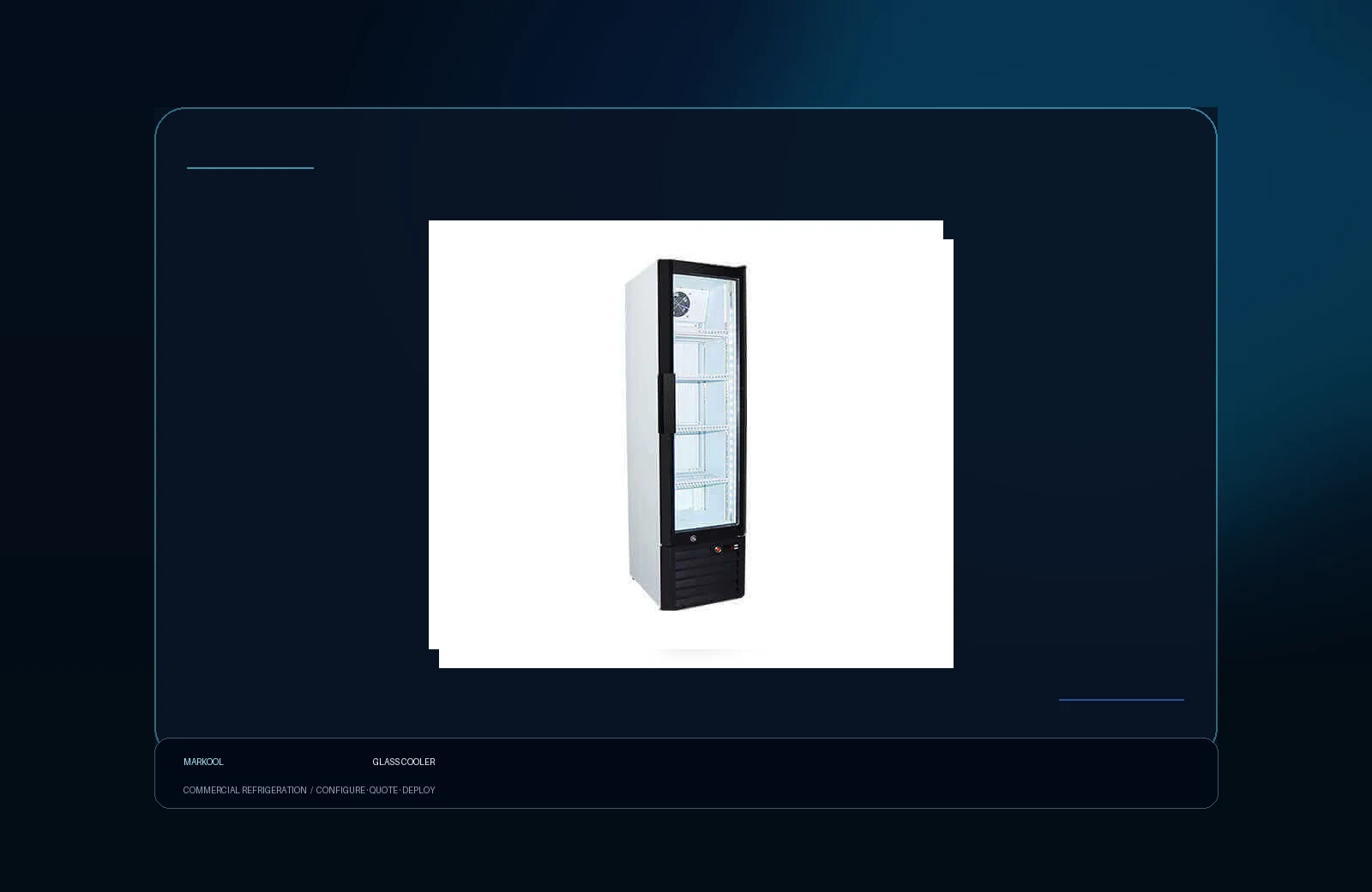 Glass Coolers Markool configuration