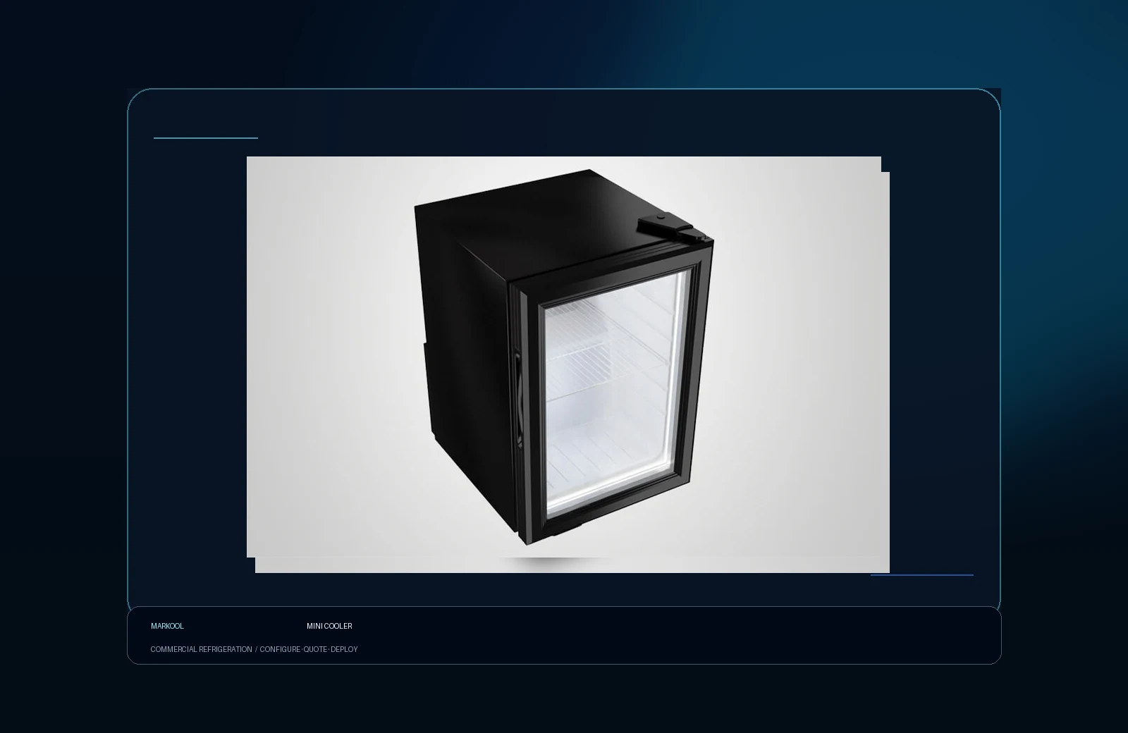 Mini Coolers Markool configuration