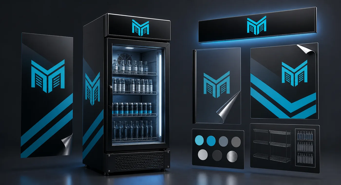 Markool custom cooler branding system